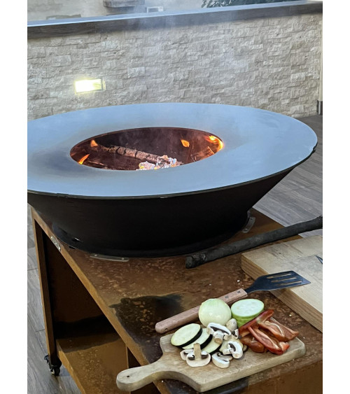 Barbecue FIESTA ISLAND rouille 100 cm