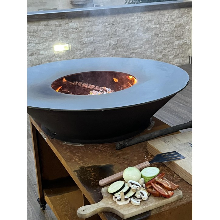 CHURRASQUEIRA FIESTA ISLAND FERRUGEM 75 cm