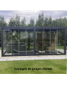 Pérgola/Veranda Diane de vidrio 3x3m de aluminio