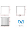 Pergola/Veranta Diane 3x3 m – lasia ja alumiinia
