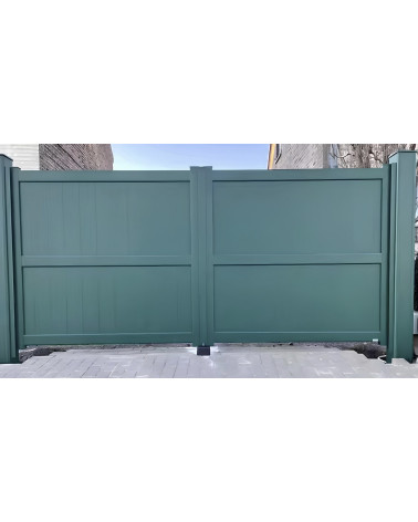 Portale Jade 150x300/350 cm in alluminio a due ante, con 2 pali