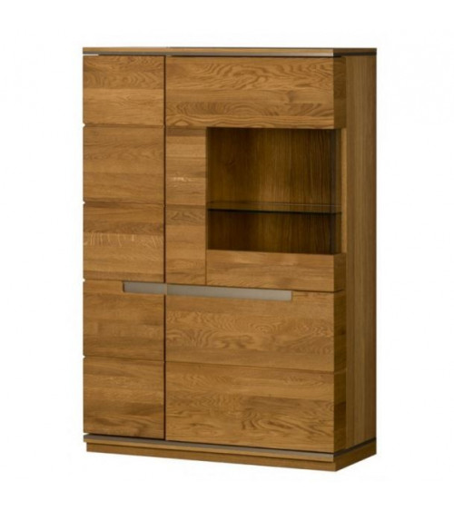 Vaisselier vitrée TORINO chêne 148cm