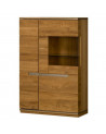 TORINO eiken glazen ladekast 148cm
