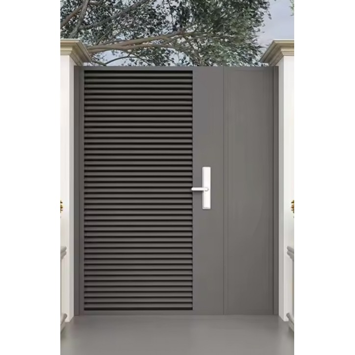 Portillon Alex 130x170cm Alu avec panneau latéral