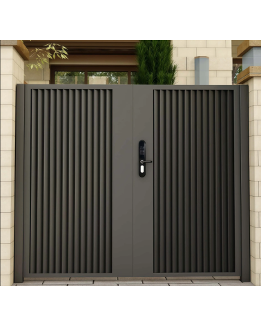 Portillon luis 170x200cm – 2 vantaux en aluminium