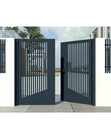 Portillon xavier 100x160cm – 2 vantaux en aluminium