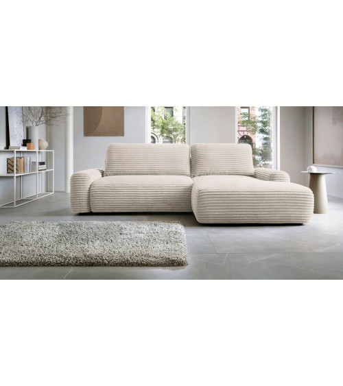 Canapé d'angle convertible ALICANTE MAXI 293 x 185 cm en plusieurs couleurs