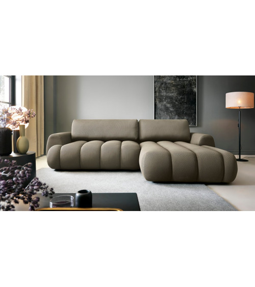 Canapé d'angle convertible ALICANTE MAXI 293 x 185 cm en plusieurs couleurs
