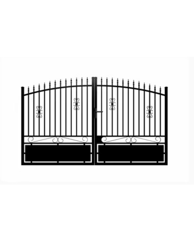 Portón batiente Gala de 300x180 cm en acero