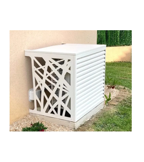 Cubierta para aire acondicionado de aluminio 100×85×60 cm - Pauline