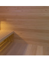 Studio da giardino 12m² in legno di Hemlock con rivestimento in alluminio
