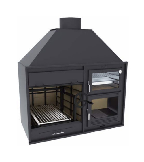 Barbecue Albane - 70 cm e Forno com placa de 50 cm