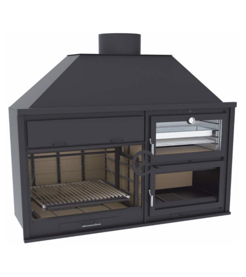 Barbecue Thibault - 90 cm e Forno com placa de 60 cm
