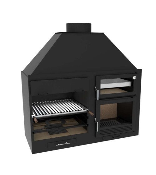 Barbacoa Eléonore - 60 cm con horno y bandeja de 45 cm