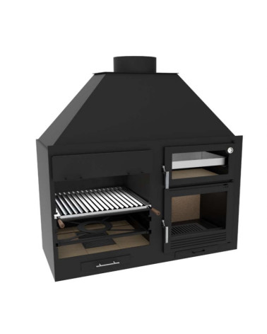 Barbecue Eléonore - 60 cm con forno e vassoio da 45 cm