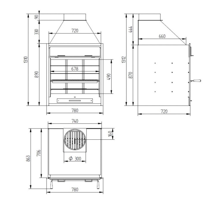 copy of Insert cheminée à bois AUVYS 10 kW