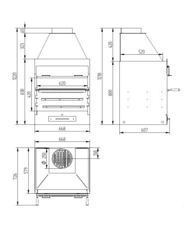 copy of Insert cheminée à bois AUVYS 10 kW
