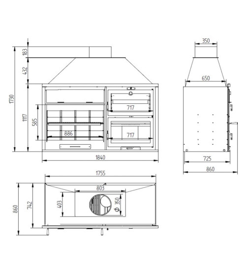 copy of Insert cheminée à bois AUVYS 10 kW