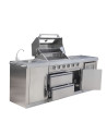 Ulkokeittiö BBQ Élio – 243,5 x 60 x K119 cm