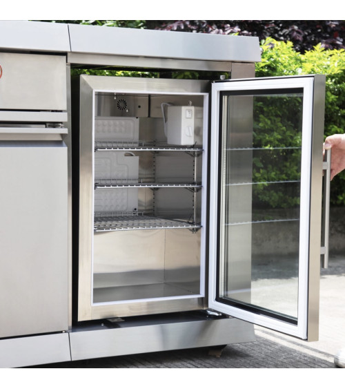 Cuisine d'extérieur BBQ Élio inox - 243,5 x 60 x H119 cm