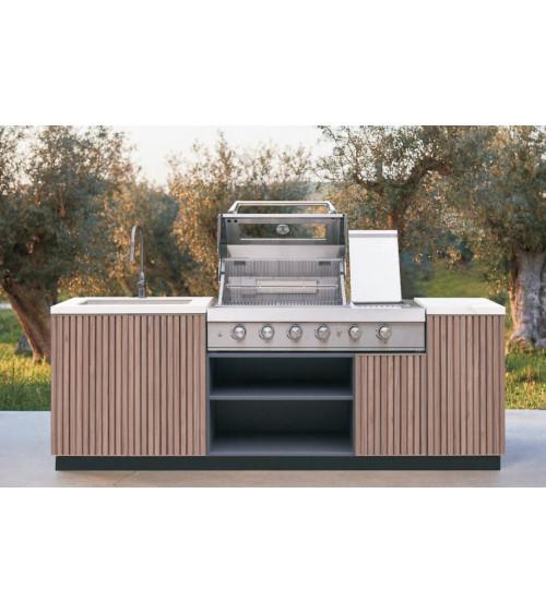 Cozinha de Exterior BBQ Lior - 243,5 × 61 × H90 cm
