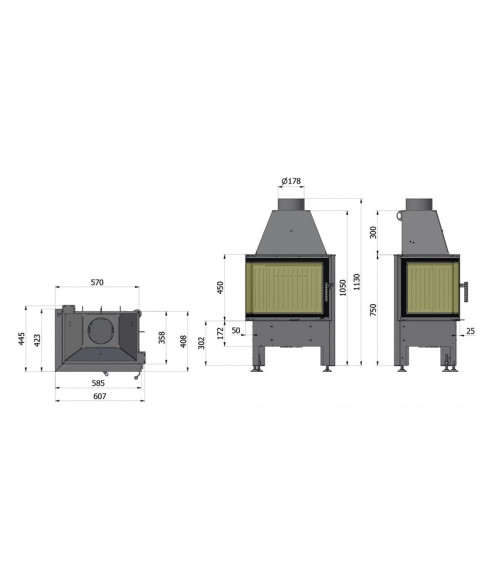 Insert à bois d'angle Smart SMART 2LXT / 2PXT