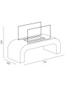 copy of Lareira a bio-etanol OSAKA 3,0 kw preto