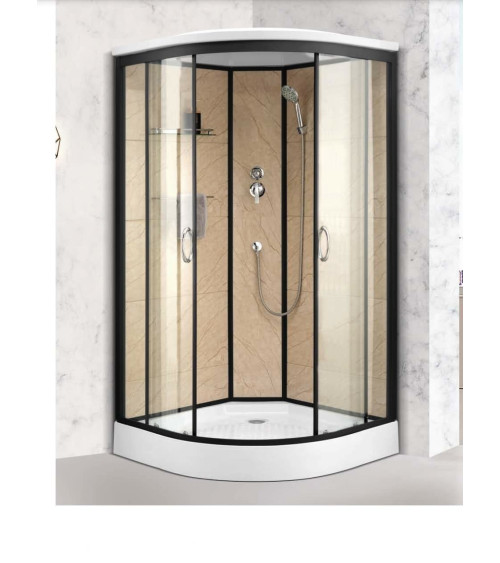 Cabine de duche RIO Black 90 x 90 x 204 cm hidromassagem - Cabine de duche Design - móveis de casa de banho