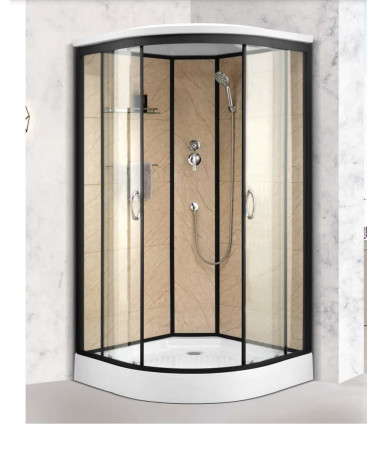 Cabine de duche RIO Black 90 x 90 x 204 cm hidromassagem - Cabine de duche Design - móveis de casa de banho