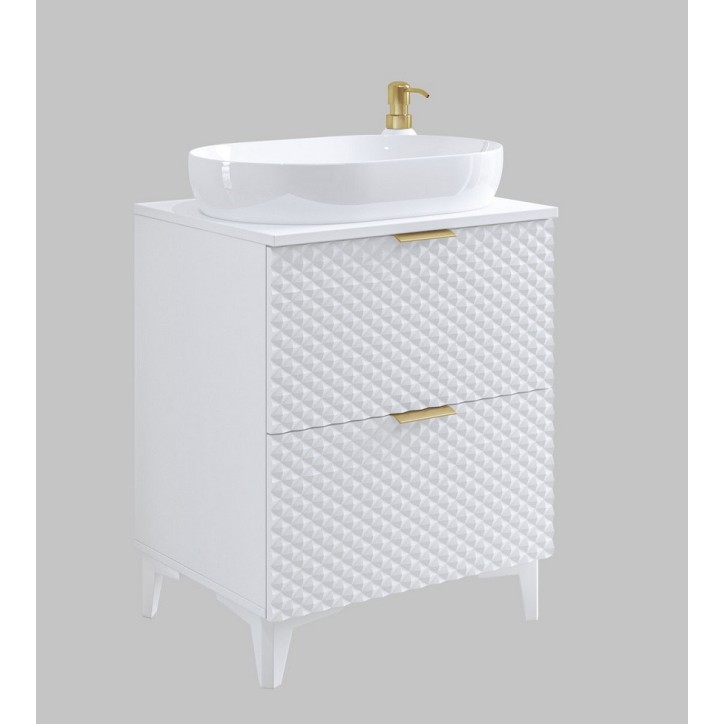 Ensemble de salle de bain Laura Blanc - 60x63x49cm