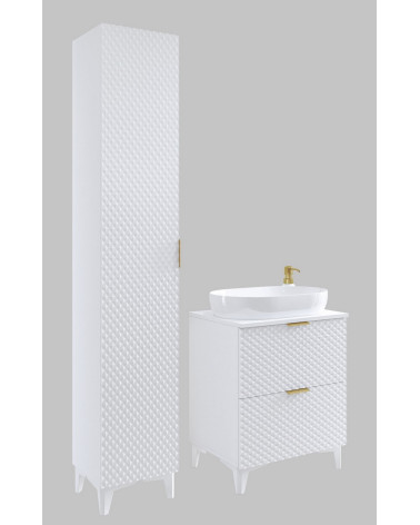 Set da bagno Laura Bianco 80x63x49 cm
