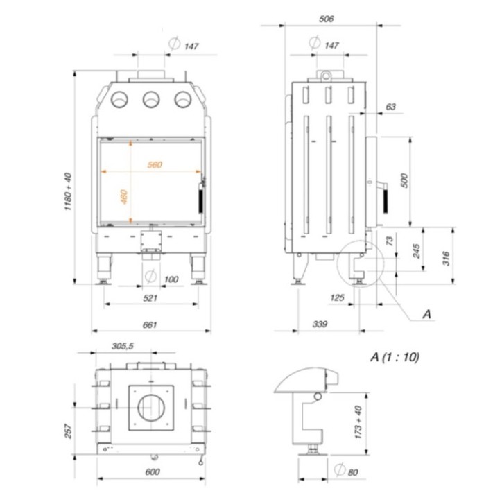 copy of Inzethaard JUNO 12 ZWART PANEL