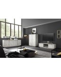 Salon complet VISCONTE effet marbre blanc