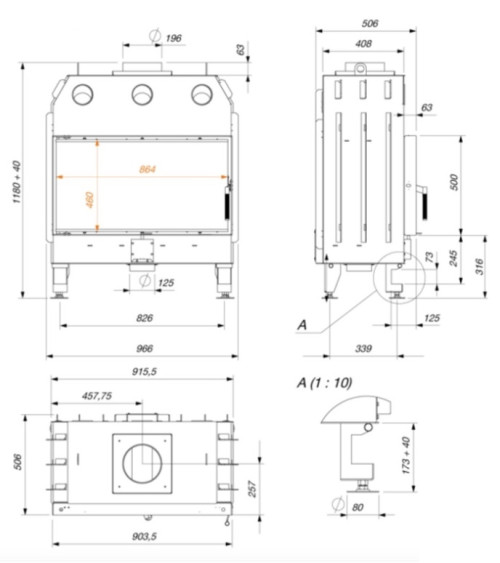 Inzethaard JUNO 12 ZWART PANEL