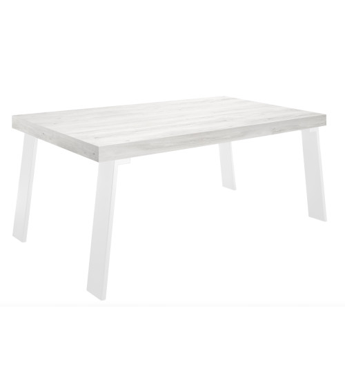 Table à manger Palma - Chene Pino/Blanc - 168 x 88 x 78cm