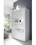 Vitrine BASIC finition blanc 102/162/43 cm
