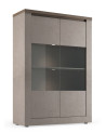 Vitrine 2 portes vitrées Ischia Mercure  - 114x160x43cm