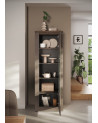 Vitrina 1 puerta de cristal Ischia Mercure - 67x192x43 cm