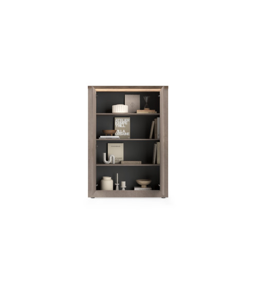 Vitrine 2 portes Ischia Mercure - 114x160x43cm