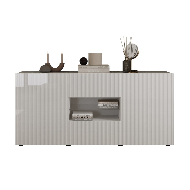 Buffet Rio bianco - 2 ante, 2 cassetti - 181 x 84 x 42cm