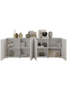 Buffet Rio bianco - 4 ante - 241 x 42 x 84 cm