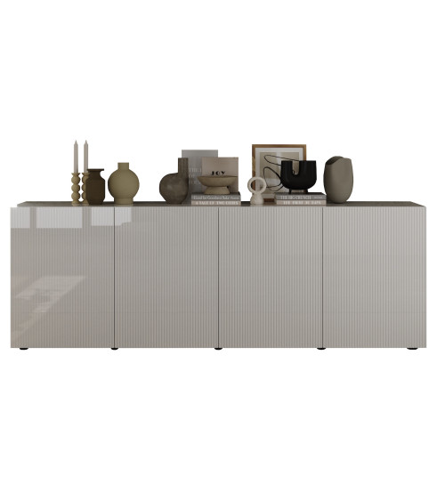 TV-meubel corte II.black - Woonkamerdecoratie