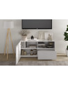 Mueble TV Rio blanco 1 puerta y 1 cajón - 121 x 42 x 57 cm