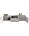 Mueble de TV Rio blanco con 2 puertas y 1 cajón - 184 x 42 x 42,5 cm