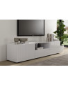 Mueble de TV Rio blanco con 2 puertas y 1 cajón - 184 x 42 x 42,5 cm