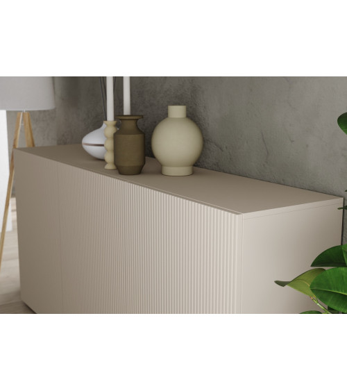 Aparador Rio cashmere de 3 puertas - 181 x 42 x 84 cm