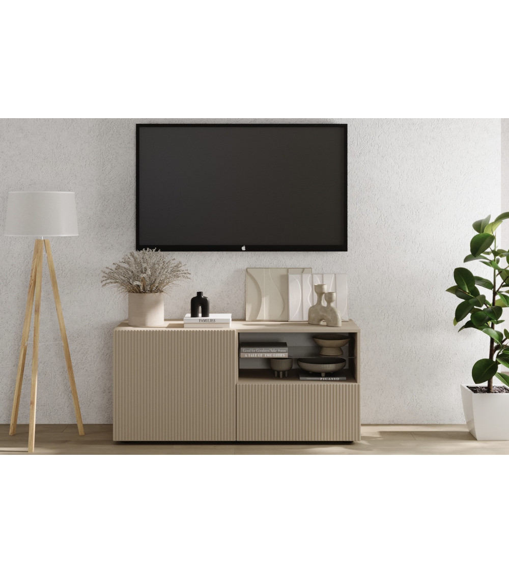 TV-meubel corte II.black - Woonkamerdecoratie