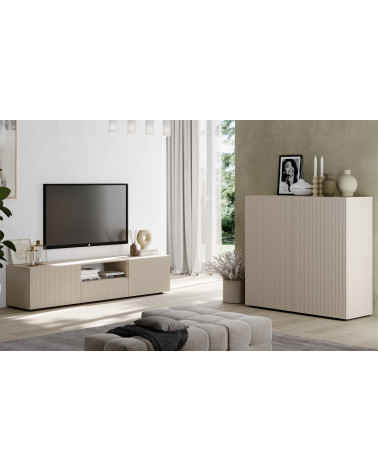 Suporte para TV corte II.black - Decoração de sala de estar