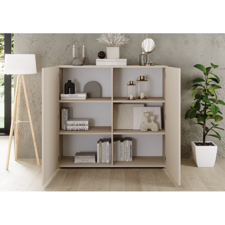 Ensemble Rio cashmere - meuble TV & buffet 2 portes
