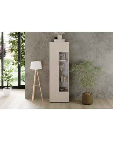 Conjunto Rio Cashmere - mueble TV, aparador y vitrina